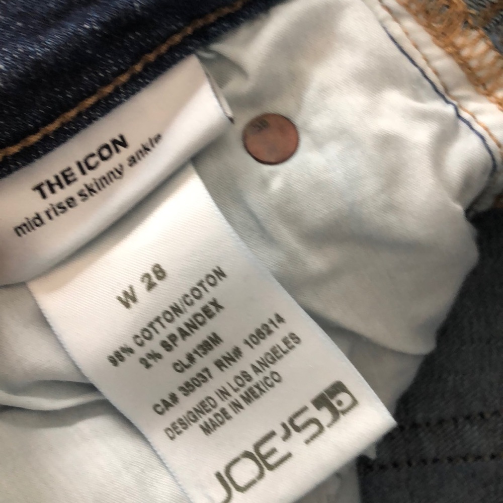 JOES JEANS THE ICON. Sz 28 mid rise - Picture 5 of 6